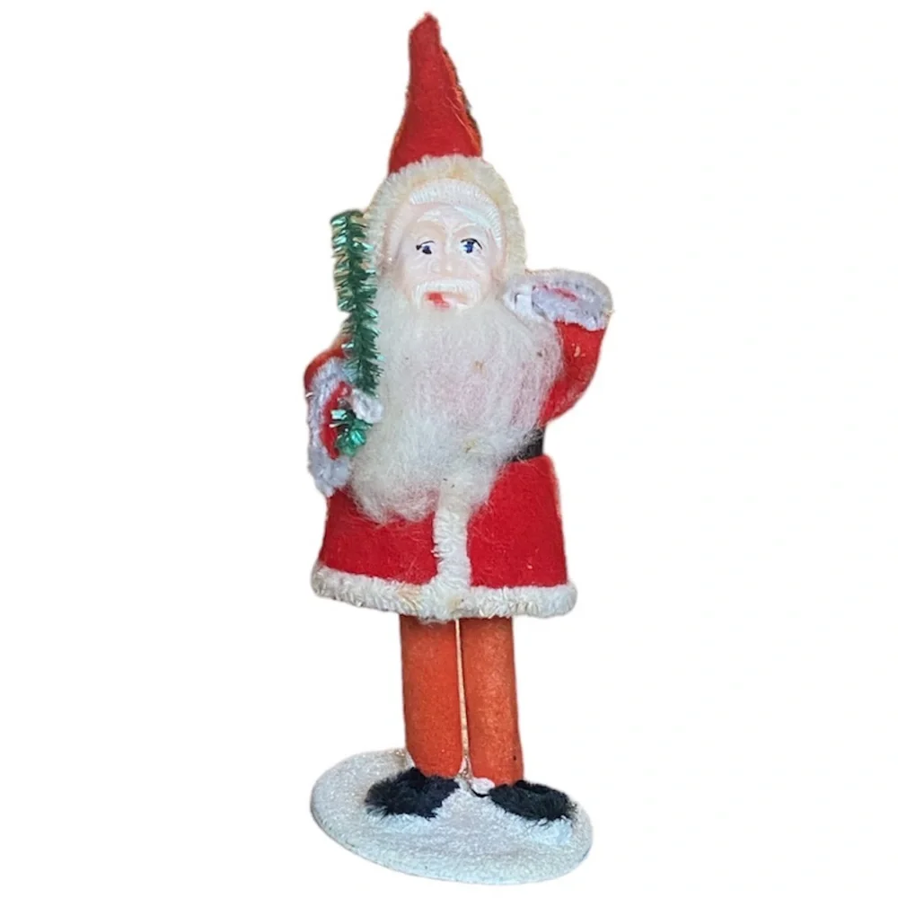 Antique Christmas Ornament Vintage Father Christmas Santa Christmas Decorations